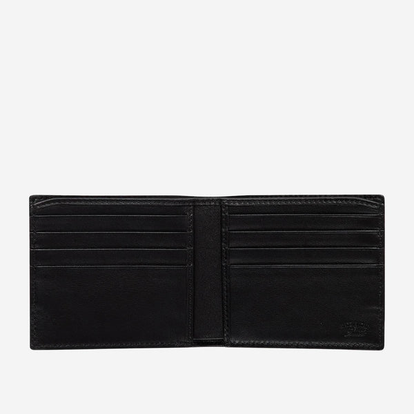Bi-Fold Wallet Black Leather & Cardholders