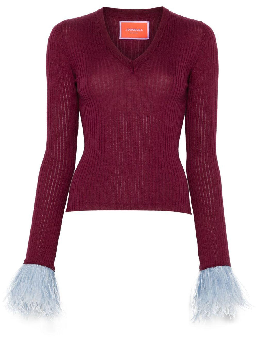 Cashmere-Silk Sweater Red