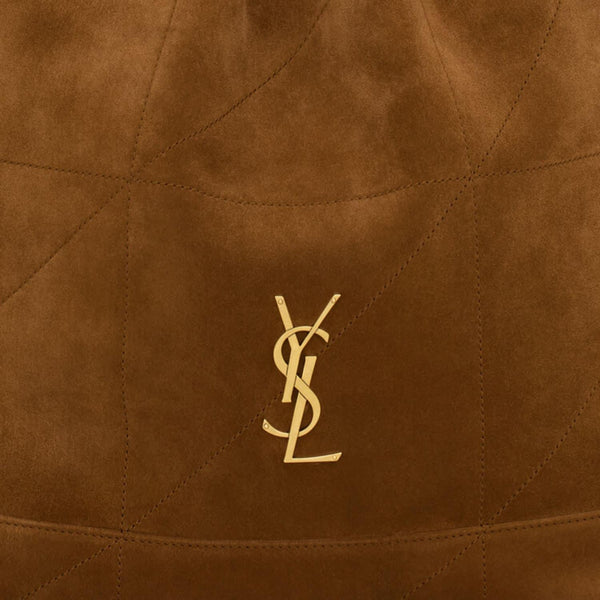 Jamie Suede Bag Brown Leather Clutch