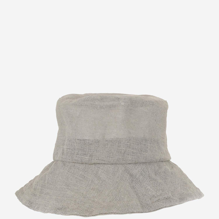 Bucket Hat Linen Grey