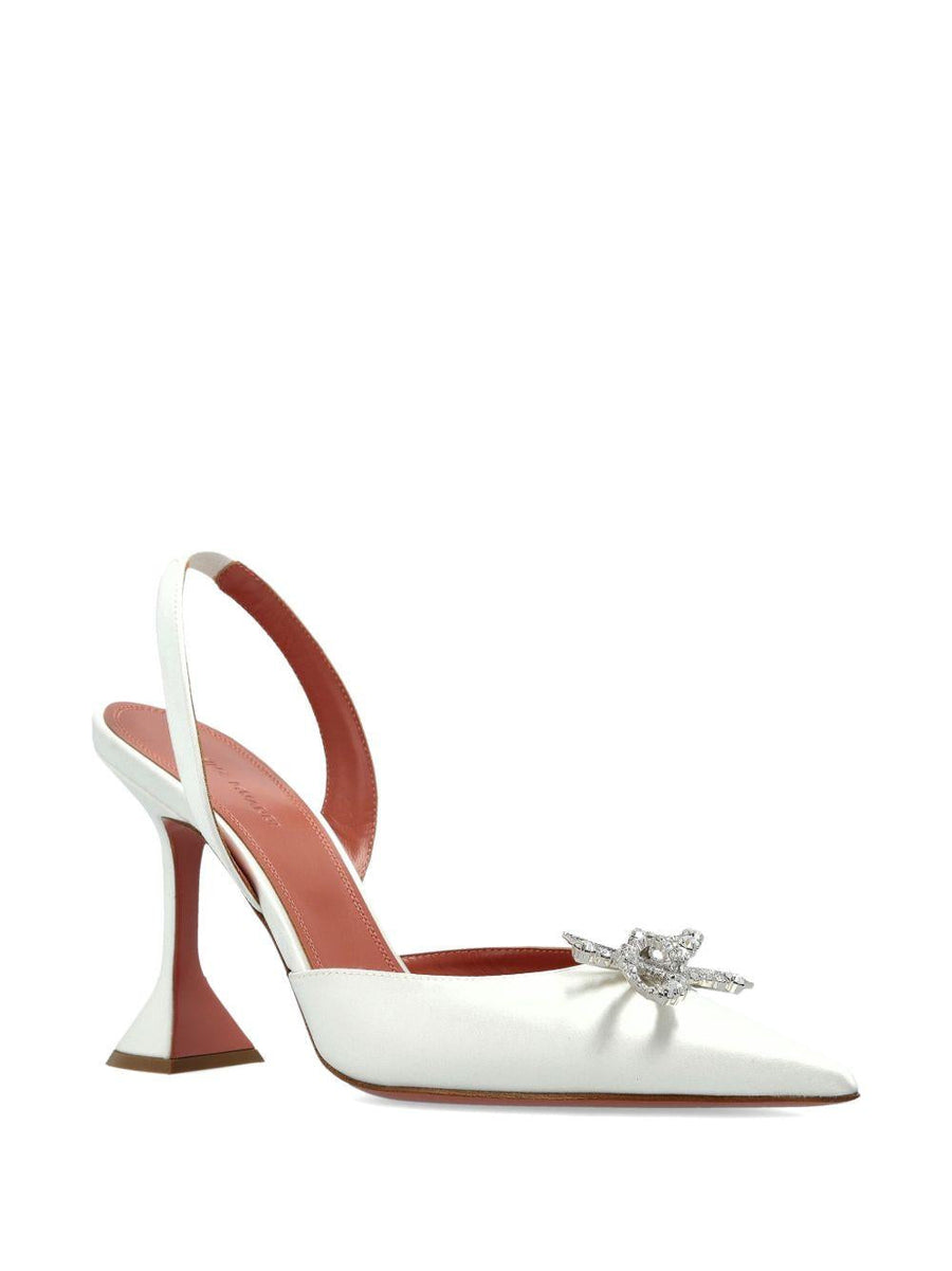 Slingback Pumps Rosie 95 White Silk