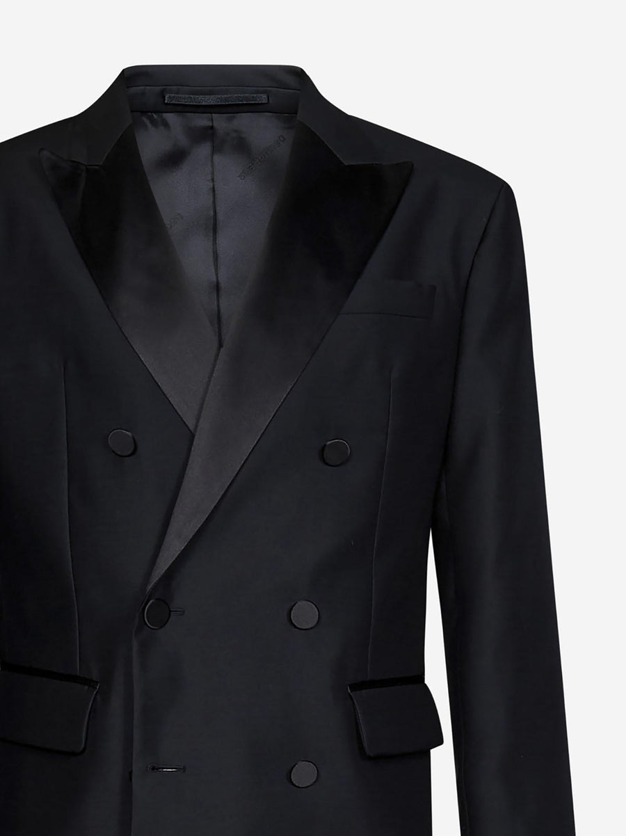 Suit Chicago Black Virgin Wool Suits