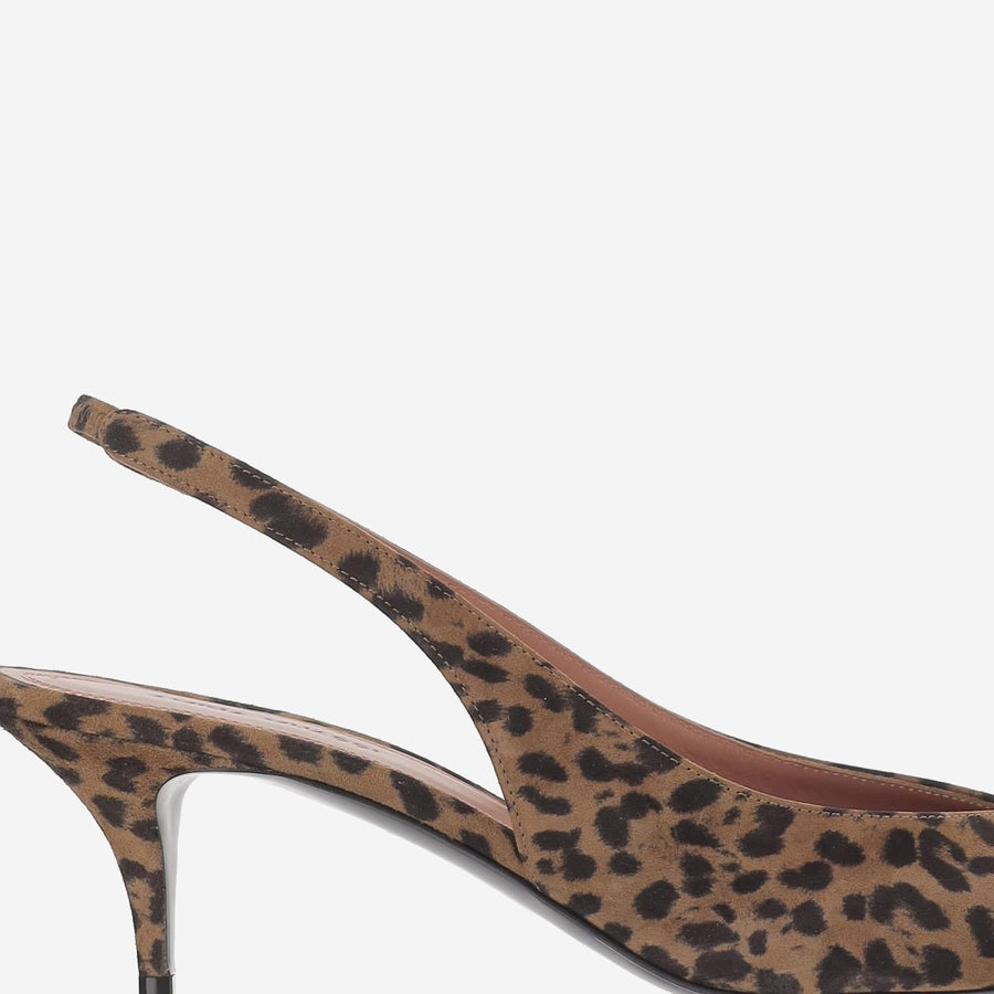 Slingback Anok Suede Multicolour Leather Shoe