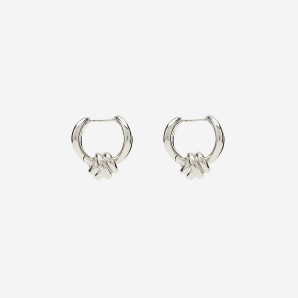 Earrings Knot Silver Sterling