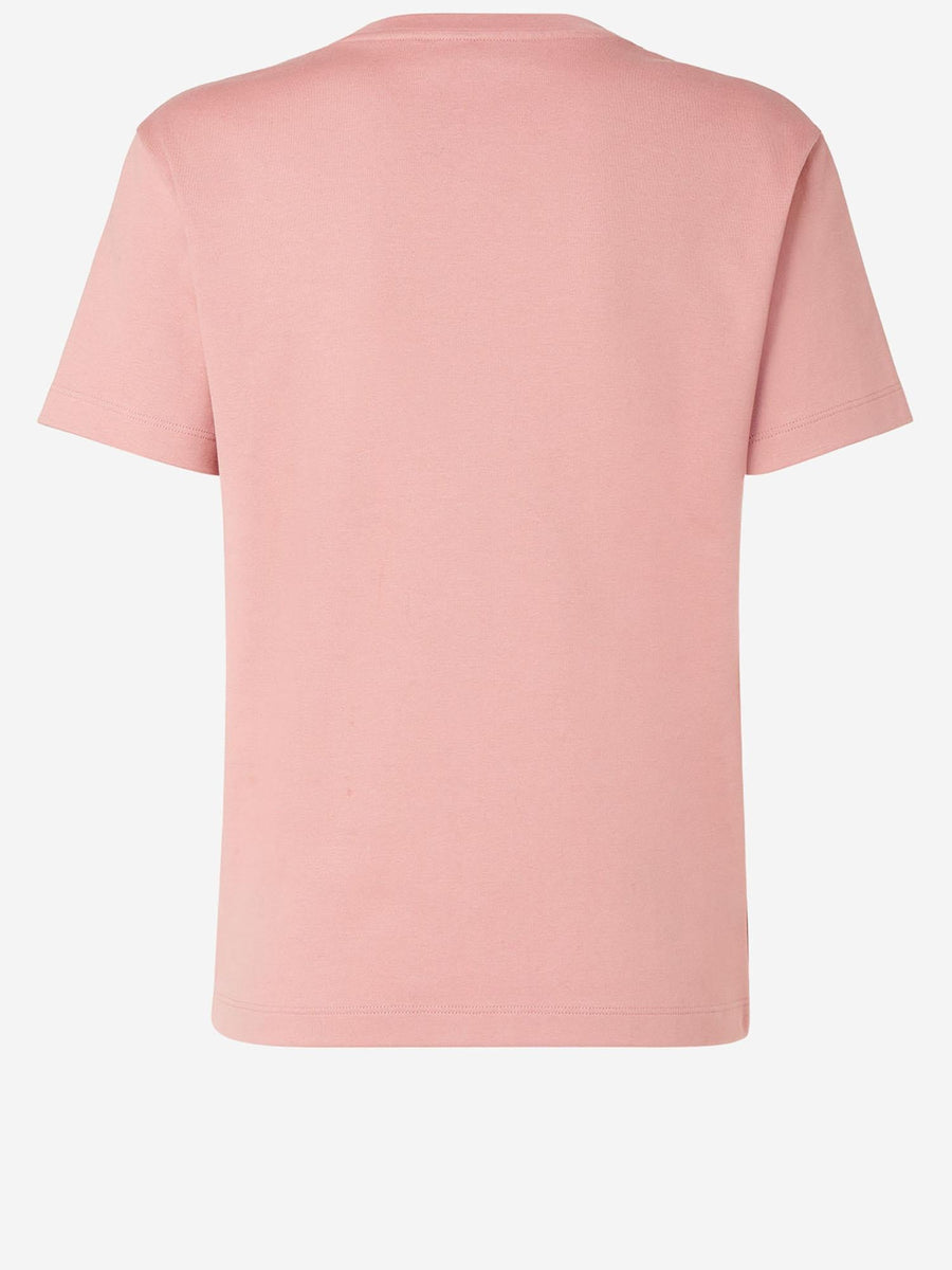 Cotton T-Shirt With Logo Pink T-shirts & Jerseys