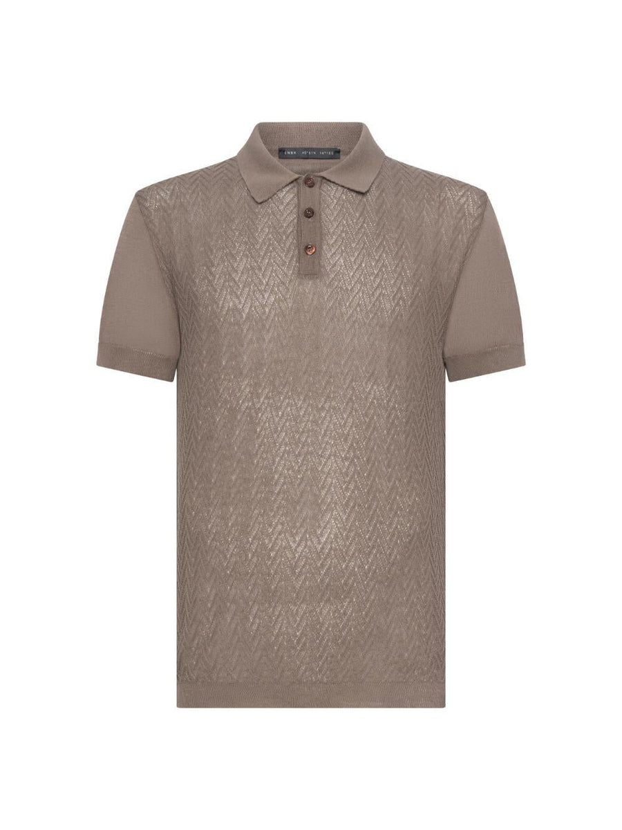Polo Shirt Beige Cotton