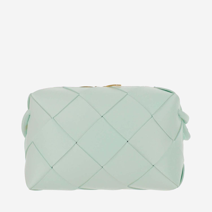 Small Cassette Camera Bag Teal Lambskin Shoulder