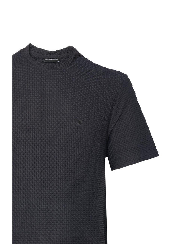 T-Shirt Crewneck Black Polyamide T-shirts