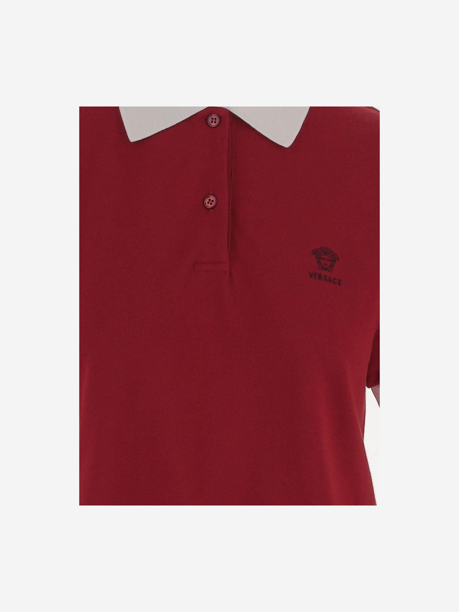 Cotton Polo Shirt Red Tops