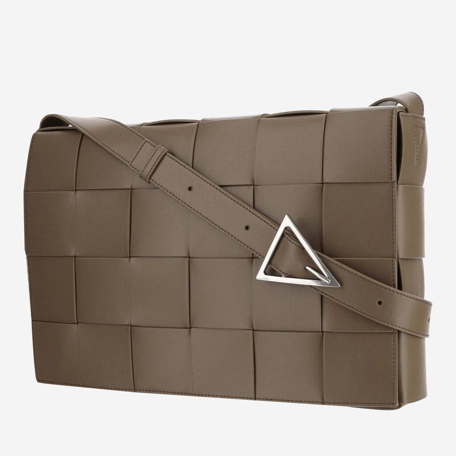 Maxi Cassette Bag Brown Leather Shoulder