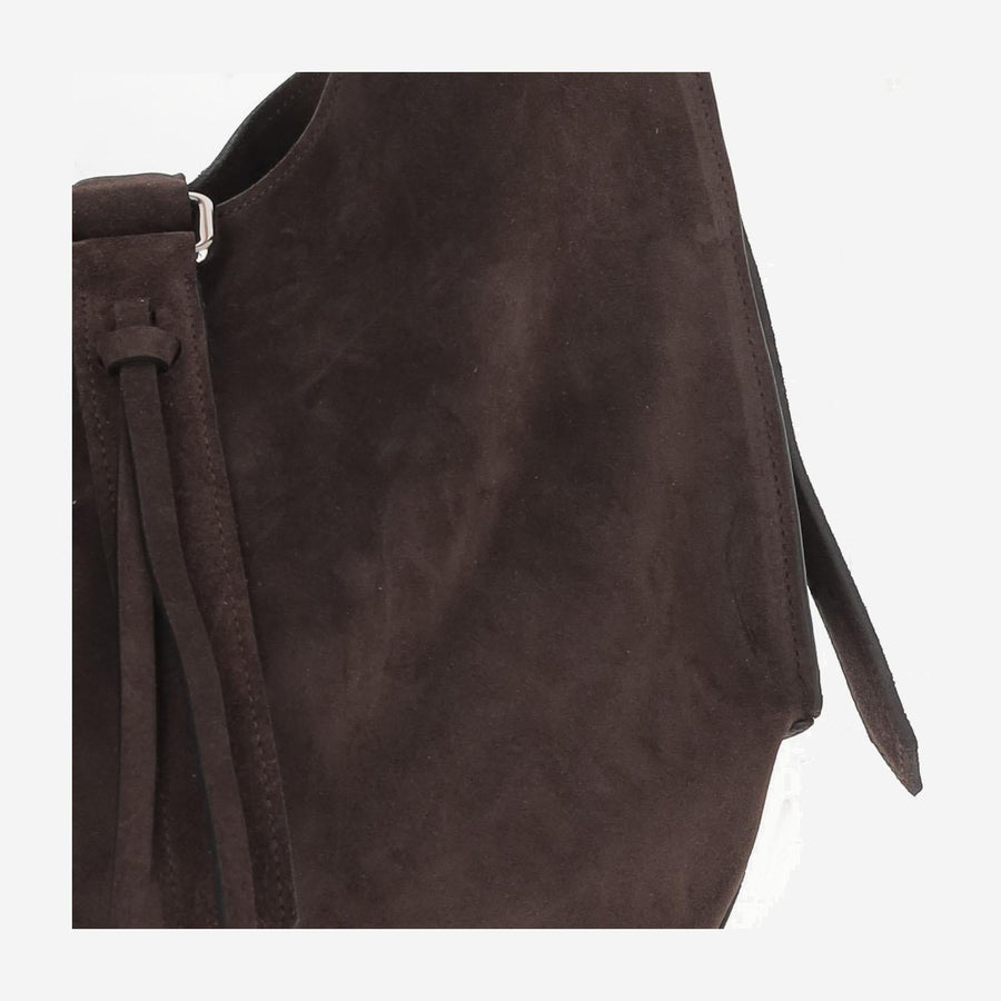 Suede Bag Brown Shoulder