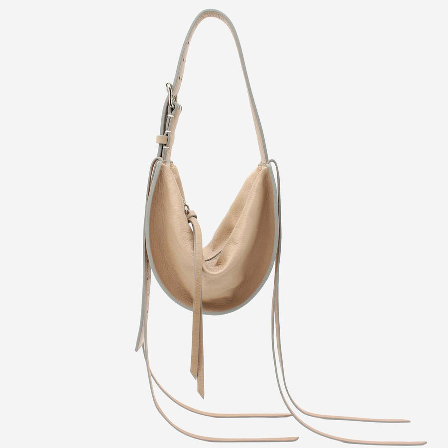Hammock Bag Amacasouffle Beige Leather Shoulder