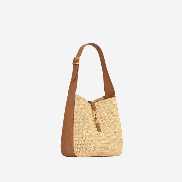 Shoulder Bag Le 5 À 7 Raffia And Leather Natural