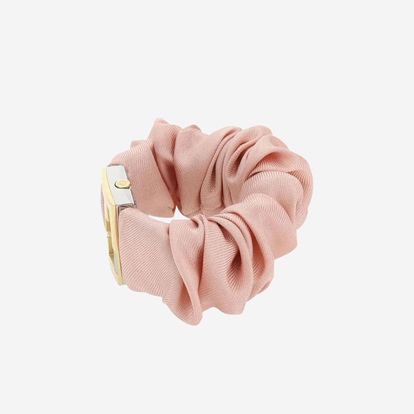 Baguette Watch With Pink Satin Bracelet Watches