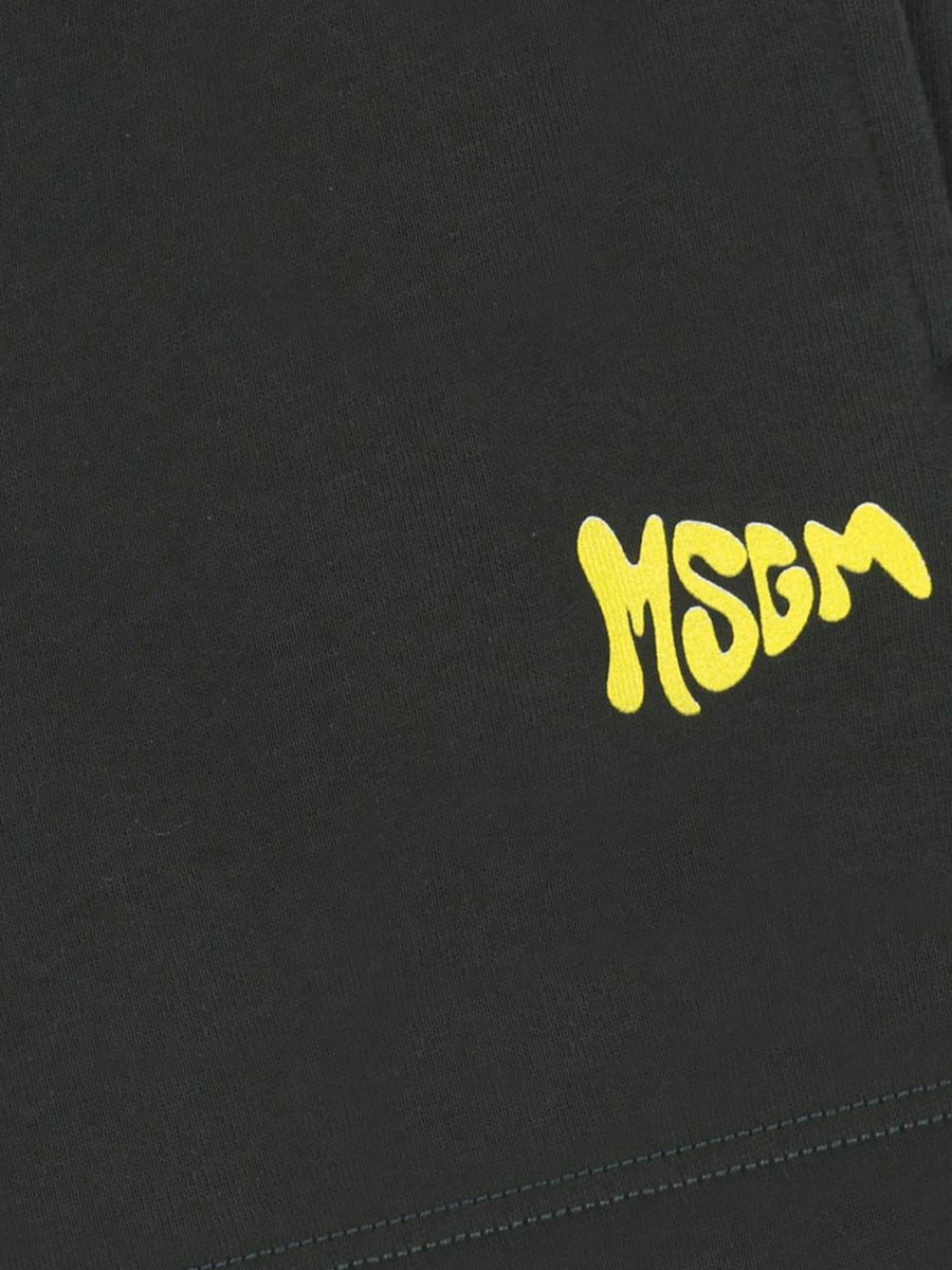 Shorts Cotton Logo Black