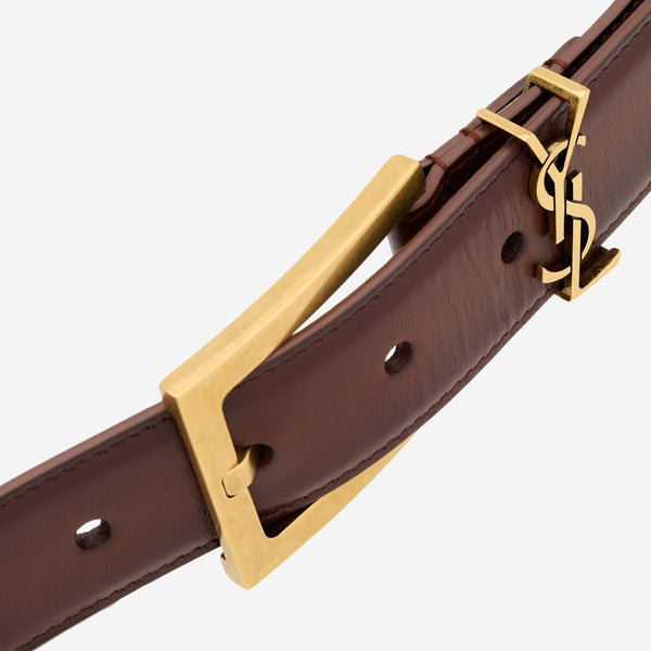 Leather Belt Cassandre Brown