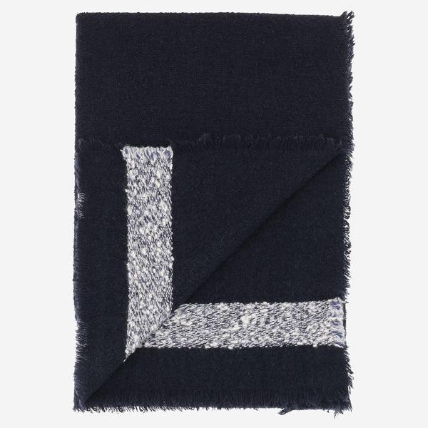 Scarf Amabel Navy Wool-Cashmere