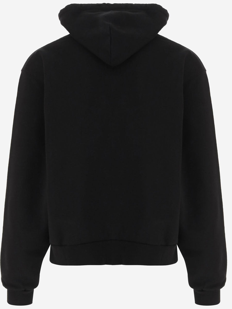 Cotton Zip-Up Hoodie The Door Black Sweatshirts