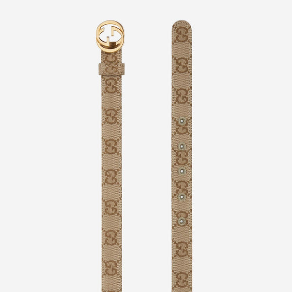 Belt With Cross Buckle Multicolour Fabric