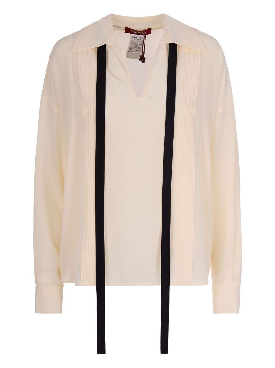 Blouse Beige Silk Blouses