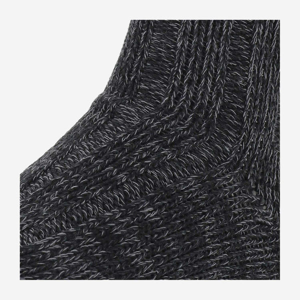 Stretch Cotton Blend Twist Socks Black