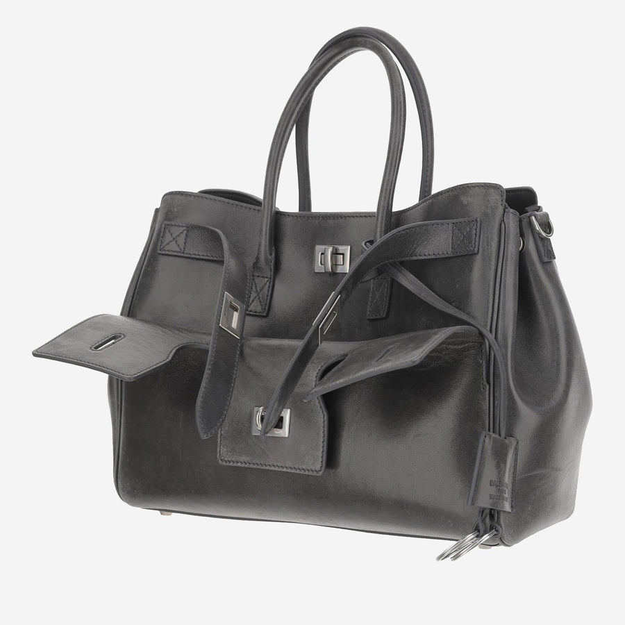 Carry All Bel Air Small Bag Grey Calfskin Shoulder