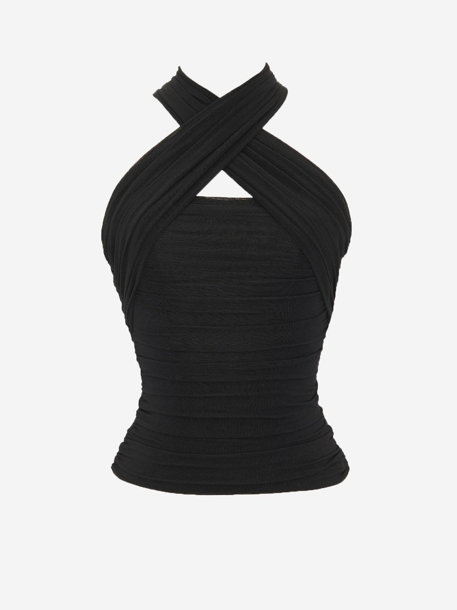 Top American Jersey Black Viscose Tops