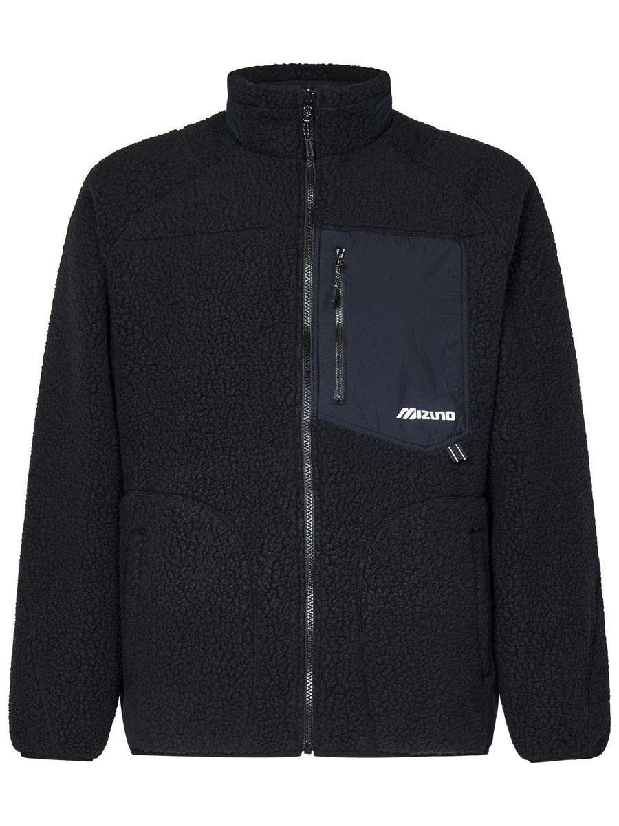 Jacket Mizuno Black Polyester; Lining: Polyamide