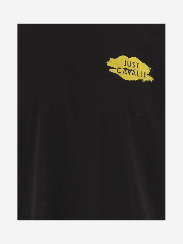 Printed Cotton T-Shirt Black T-shirts