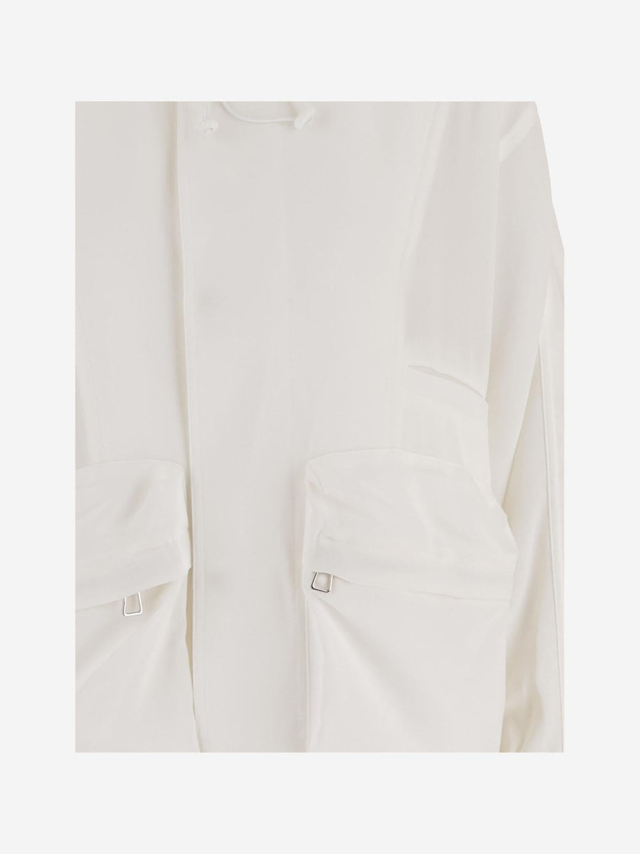 Acetate-Blend Jacket White 59.acetate