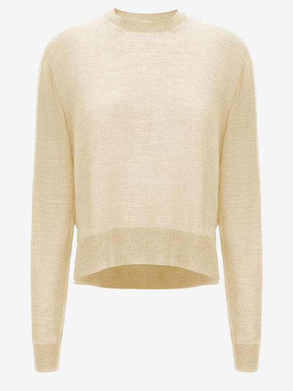 Wool And Cashmere Blend Sweater Yellow