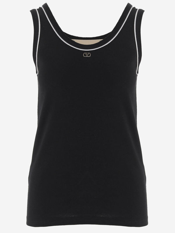 Tank Top Cotton Black