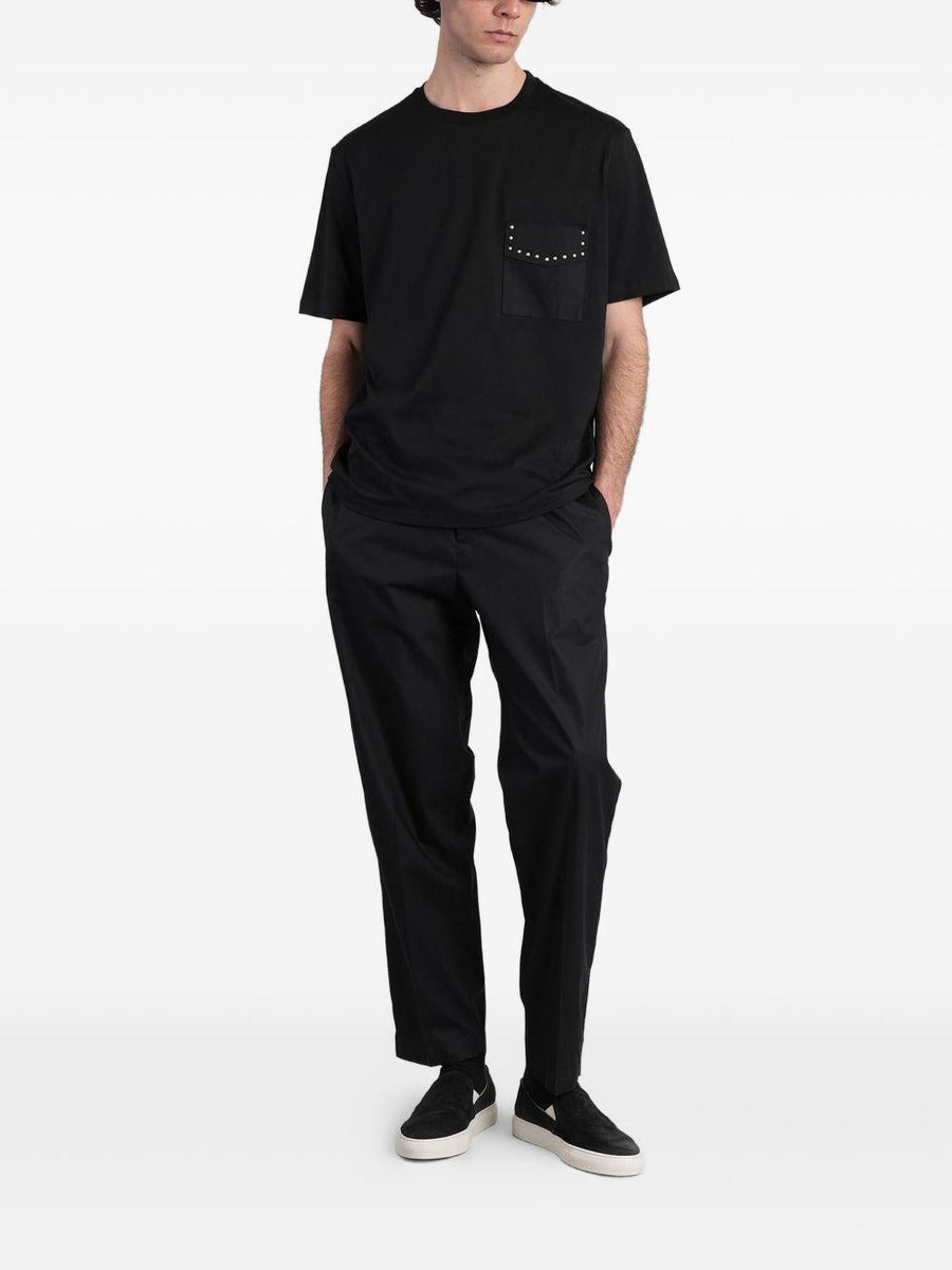 Trousers Black Cotton