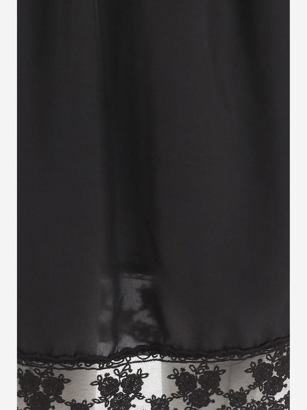 Silk Skirt Black