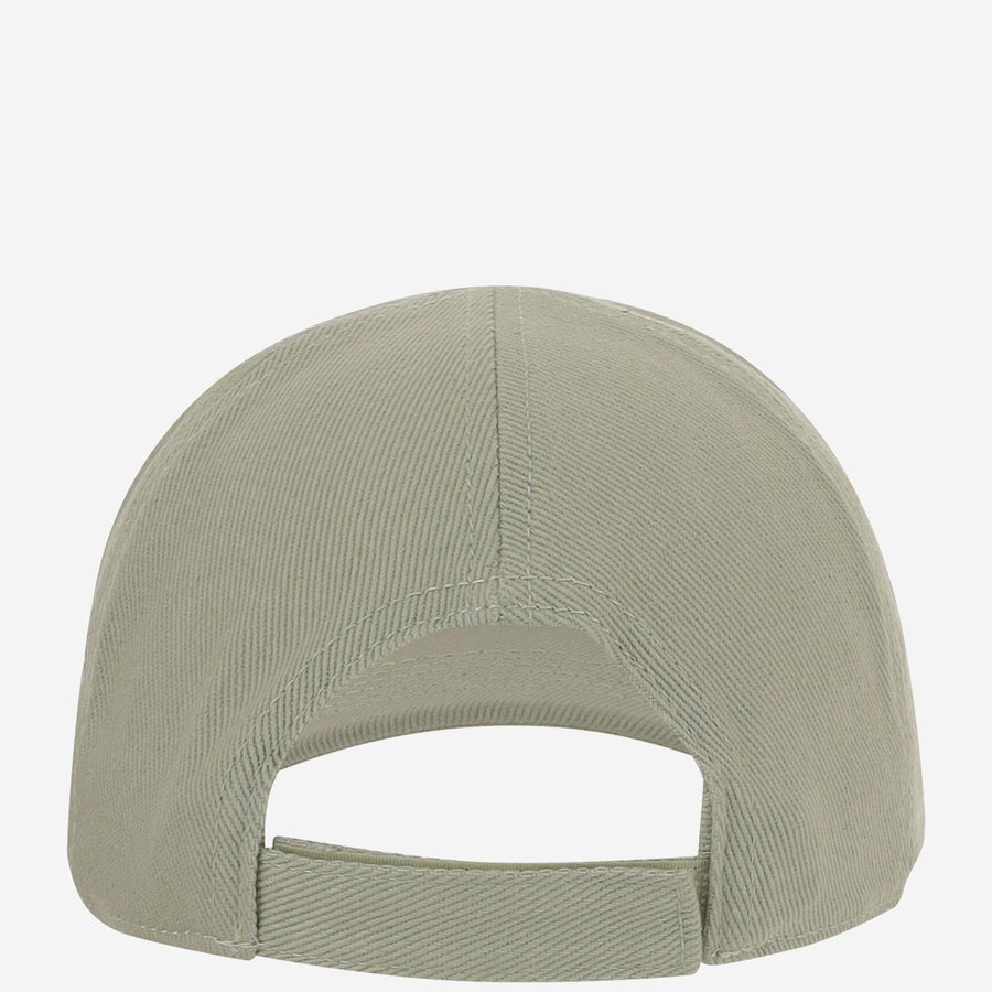 Baseball Cap With Logo Green Cotton Hat
