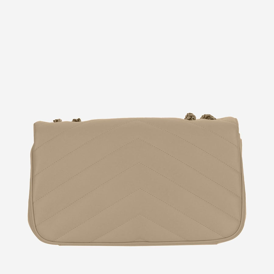 Medium Loulou Bag Beige Lambskin Shoulder