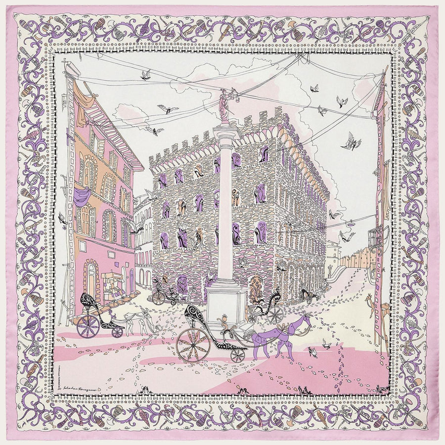 Silk Scarf Pink
