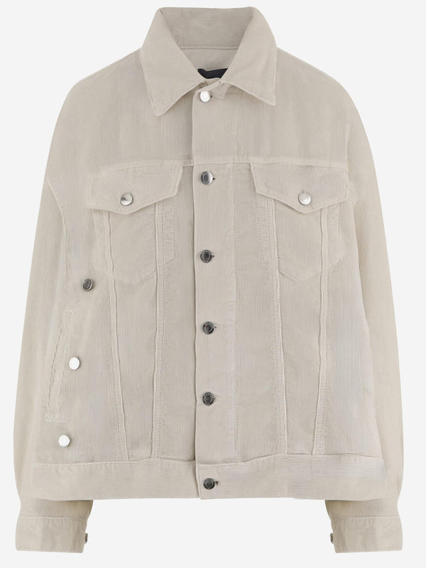 Jacket Cotton Velvet White
