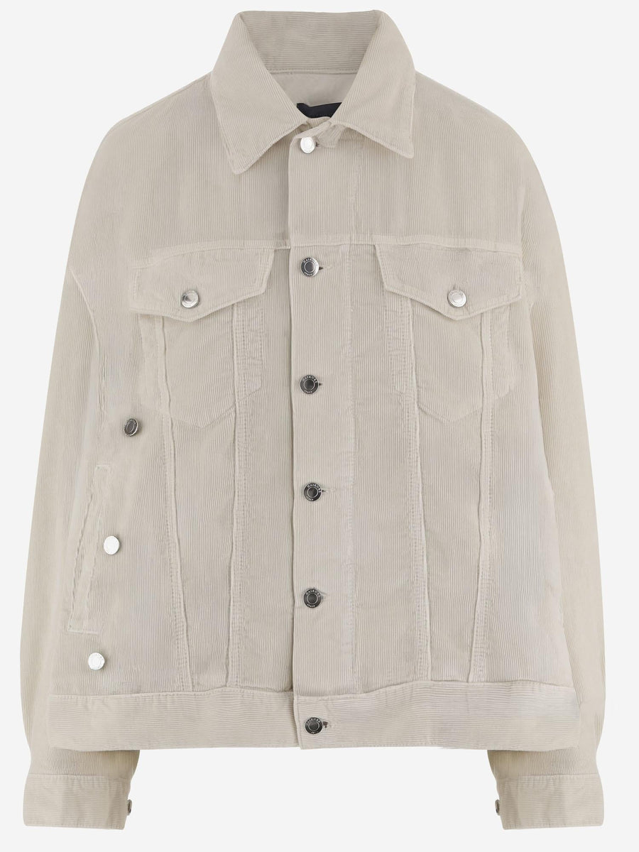 Jacket Cotton Velvet White