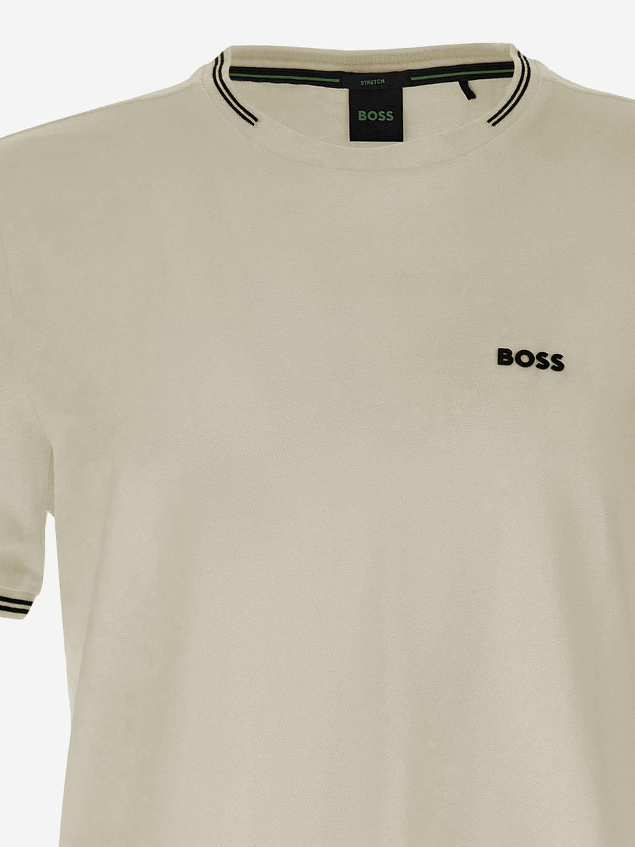 T-Shirt Stretch Cotton Light Beige T-shirts