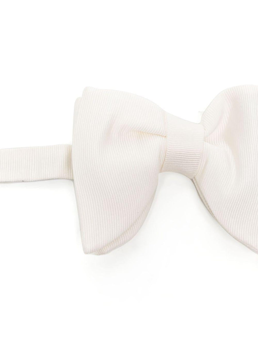 Bow Tie White Silk Ties &