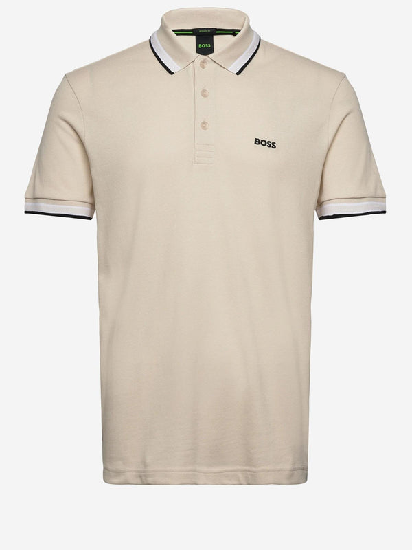 Polo Shirt Cotton Piqué Light Beige