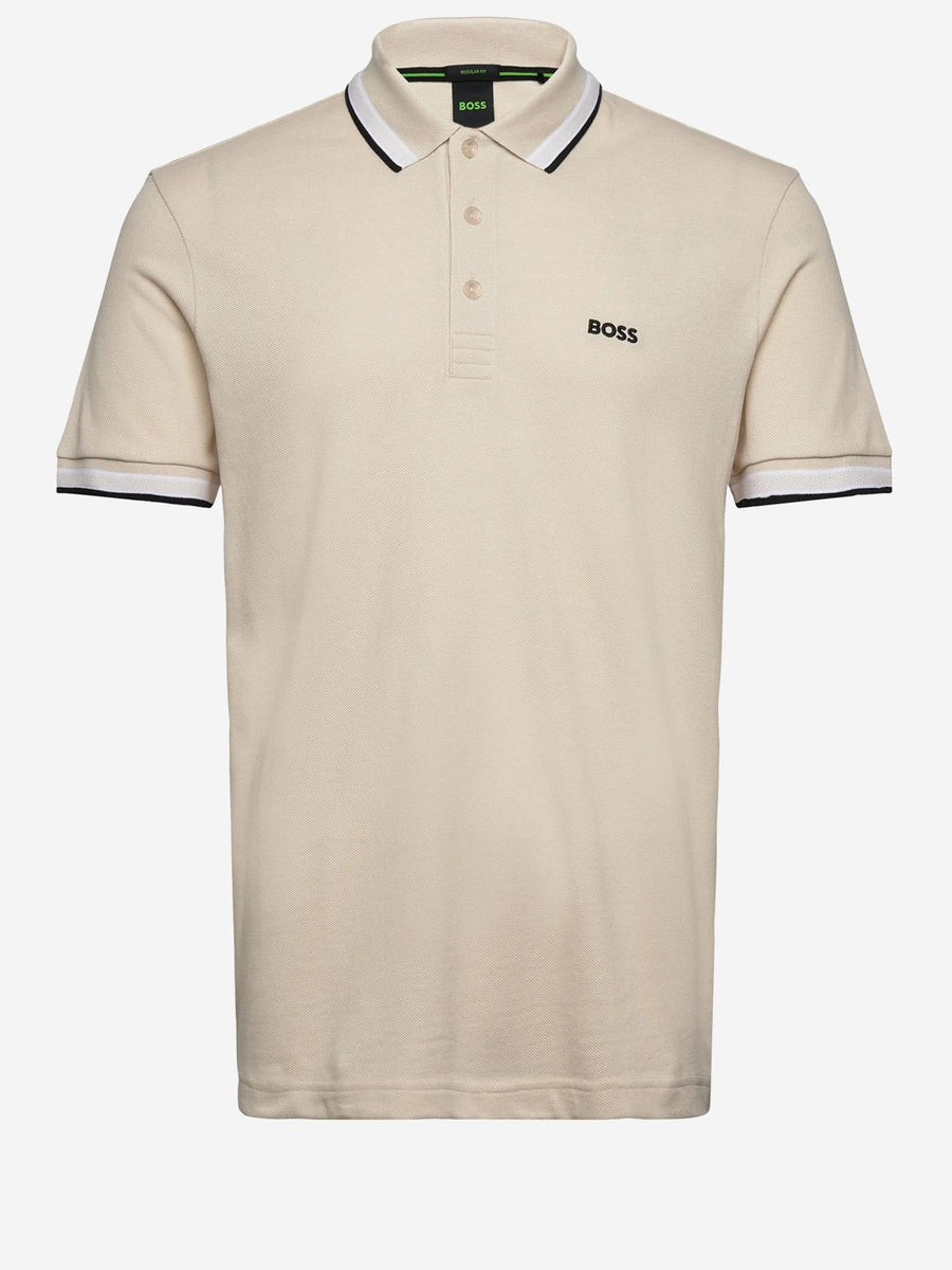 Polo Shirt Cotton Piqué Light Beige