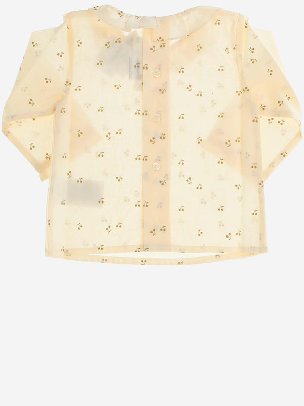 Cotton Shirt Peganiti Ivory Blouses And