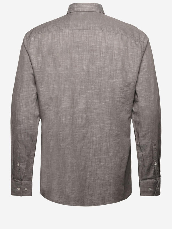 Shirt Cotton-Linen Taupe