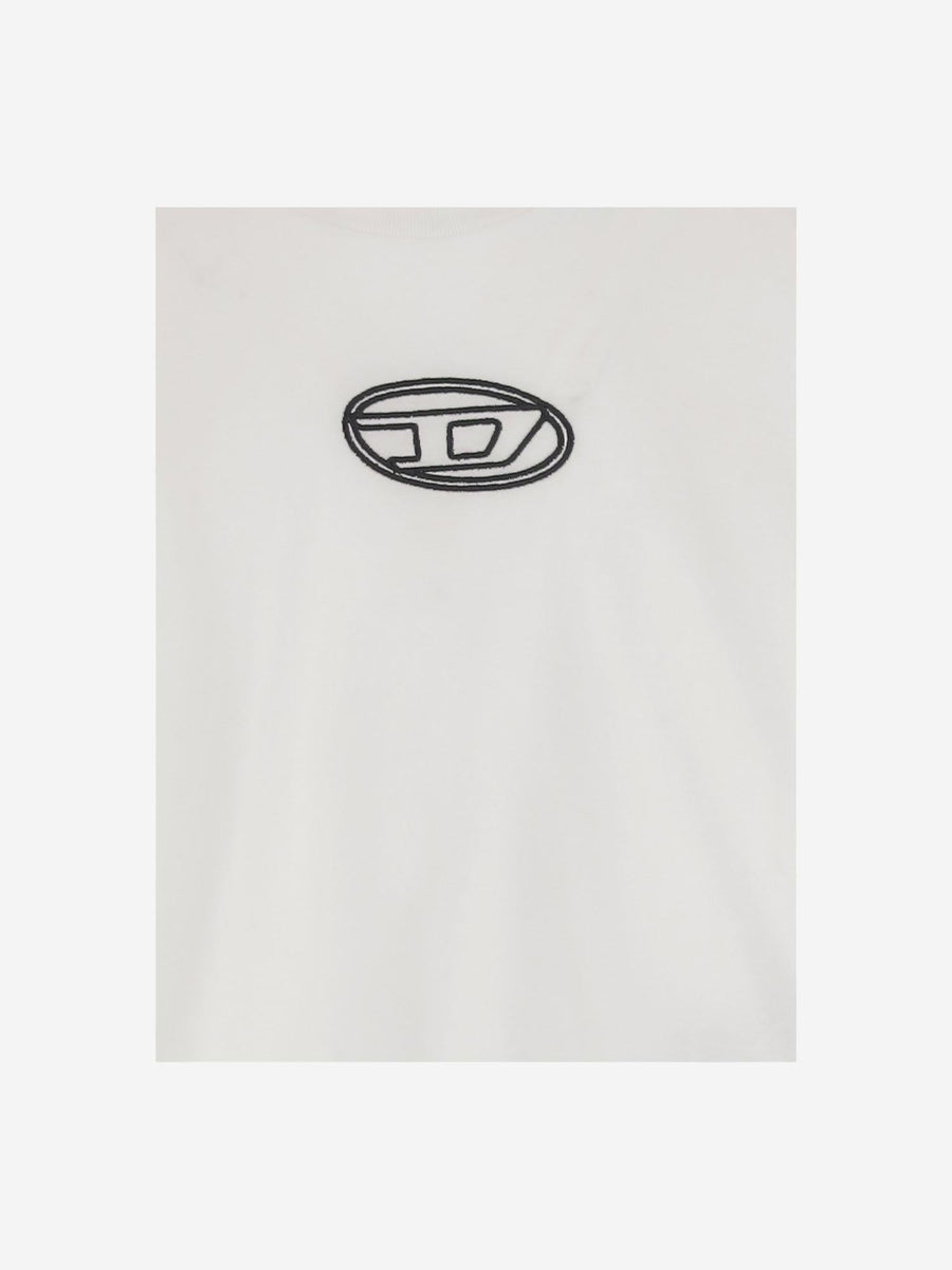 Cotton T-Shirt With Logo White T-shirts