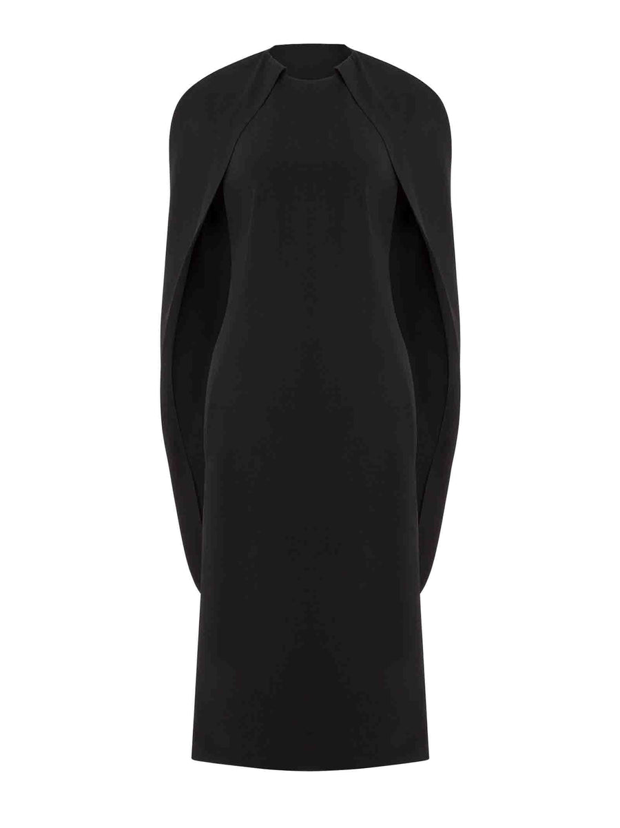 Midi Dress Black Viscose