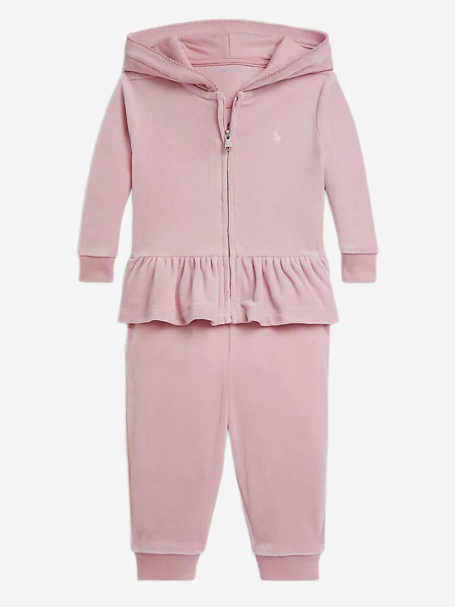 Tracksuit Set Chenille Pink Jacket: Cotton Sets