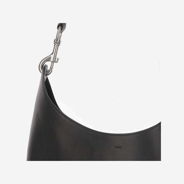 Bing Sling Bag Black Silver Leather Shoulder