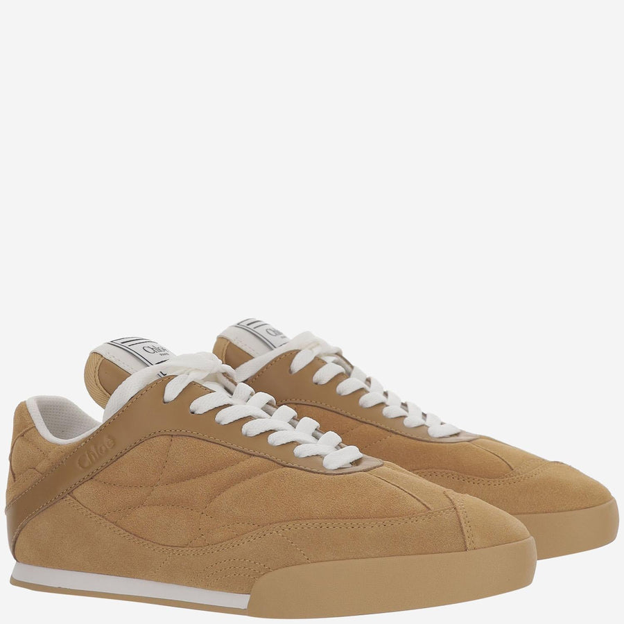 Sneakers Kick Suede Beige Polyester; Sole: Rubber Trainers